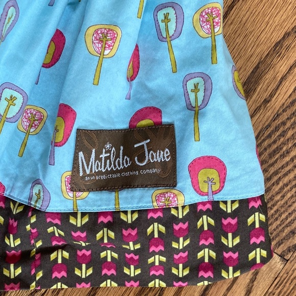 Matilda Jane Character Counts multi-pattern skirt, size 8. Like new condition - Picture 2 of 16